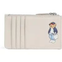 Ralph Lauren Bear Kredietkaart etui Leer 12.5 cm beige