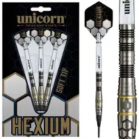 Unicorn Hexium 1 Black Gold 90% - Soft Tip Darts
