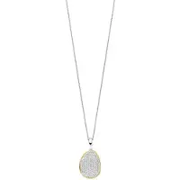 Ti sento Dames Hanger - 925 zilver - Zirkonia met geel verguld - 6847ZY
