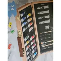 Crelando Acryl verf set 34-delig - in Beukenhouten koffer