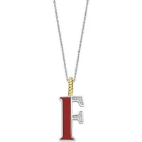 Ti sento Dames Hanger - 925 zilver - Letter F - Rood - 6840CR_F