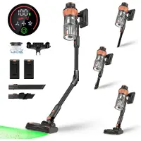 MYBOT S10 VisionPro - Steelstofzuiger - 2 Accu's - 430W - 34Kpa - 3 Zuigniveaus - Vacuum Cleaner - Steelstofzuiger Draadloos - Zonder Zak - Op Accu