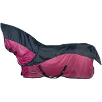 Horka - Combi Regen & Vliegendeken - Afneembare Hals - Navy Magenta - Maat 205