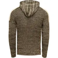 Rusty neal Chunky contrasterende hoodie met 1/2 rits