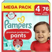 Pampers - Premium Protection Pants - Maat 4 - Mega Pack - 76 stuks - 9/15 KG