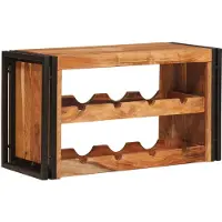 vidaXL Wijnrek Bruin 80 x 45 x 33 cm Massief Acacia Hout