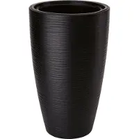 Form-Plastic - Bloempot - Plantenbak met inzet - vorstbestendig - 29x48 cm - diep zwart