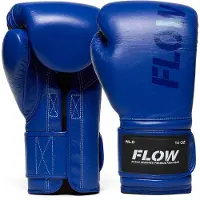 Flow - Challenge Bokshandschoenen - Echt Leer - Blauw 16 oz