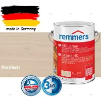 Remmers HK-Lazuur 3in1 Parelwit 2,5L – Premium Houtbeschermingsbeits voor Buiten – Oplosmiddelhoudend – UV- & Vochtwerend – Impregneer, Grondlaag & Beits in Eén
