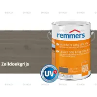 Remmers Long Life Houtbeits UV – zeildoekgrijs – 2,5 Liter – Duurzame houtbescherming met maximale UV-bescherming