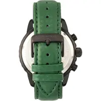 Morphic M51-serie chronograaf horloge met leren band met datum