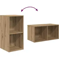 vidaXL Tv-meubelset 4 st 37 x 37 x 72 cm Artisan Eiken