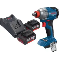 Bosch GDX 18V-285 Professional accu-slagschroevendraaier 18 V 285 Nm 1/4'' borstelloos + 2x accu 5,0 Ah + oplader