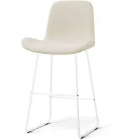 Nolon Nino-Fé barkruk cottonbeige - wit onderstel - 75 cm