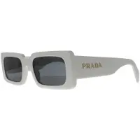 Prada Rechthoek Dames Talk Donkergrijs PRA07S