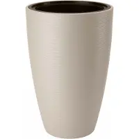 Form-Plastic - Bloempot - Plantenbak met inzet - vorstbestendig - 38x58 cm - Lichtgrijs