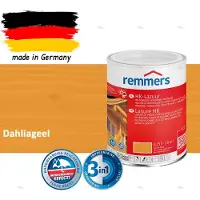 Remmers HK-Lazuur 3in1 Dahliageel 0,75L – Premium Houtbeschermingsbeits voor Buiten – Oplosmiddelhoudend – UV- & Vochtwerend – Impregneer, Grondlaag & Beits in Eén