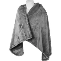 Tristar BW-4788 Draadloos Warmtedeken - Elektrisch Omslagdeken - Wasmachinebestendig - 150 x 80cm - 1 Persoons - 3 Temperatuurstanden - Fleece - Grijs