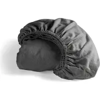 Cinderella hoeslaken flanel 120x200/210 cm anthracite (matrashoogte t/m 30 cm)