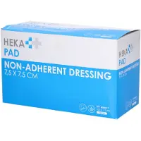 Heka Hekapad Wondkompres Steriel 7.5x7.5cm 100 St Compressen