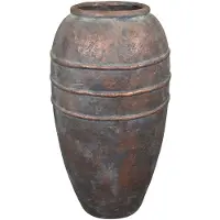Ter Steege Bloempot Hoog Kris Copper Grey-Multicolour D 27 cm H 47 cm Opening 13 cm