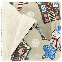 Unique living plaid snowy 130x160cm -