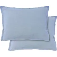 Matt & Rose Set Kussenslopen Blue Orage - (2x) 50 x 70 cm - 100% Linnen