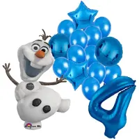 Amscan Olaf Frozen ballon set - 58x104cm - Folie Ballon - Olaf - Frozen - Themafeest - 4 jaar - Verjaardag - Ballonnen - Versiering - Helium ballon