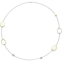 Ti sento Dames Ketting - 925 zilver - Parelmoer - Maat 80 - 34102MW