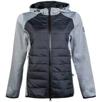 HKM Sweat jacket grijs buitenvest maat s