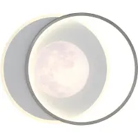 Globo Design Plafondlamp Moon Zwart Met Wit