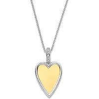 Ti sento Dames Hanger - 925 zilver - Zirkonia met geel verguld - 6842ZY