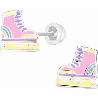 K3 WeLoveSilver - zilveren oorstekers - collectie - pastel schaatsen