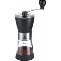Westmark Handmatige koffiemolen met keramisch maalmechanisme, tot 8 kopjes koffie, met maataanduidingen, Brasilia Negro, lengte: 21,3 cm, roestvrij staal/keramiek, 24922260