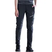 RockBros Fietsbroek Voor Heren, Ademende Sportbroek, Hoge Elastische Lange Outdoorsportbroek Met Ritszak Voor Paardrijden, Outdoor, Zwart, L