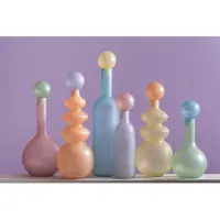 Present Time vaas alegre botellin large soft blue & soft yellow