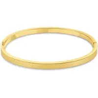 CO88 Collection 8CB-91376 – Armband Dames – Glad Design – Goudkleurig – 4 mm – Cadeau voor Vrouwen