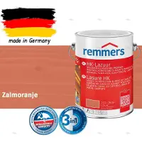 Remmers HK-Lazuur 3in1 Zalmoranje 2,5L – Premium Houtbeschermingsbeits voor Buiten – Oplosmiddelhoudend – UV- & Vochtwerend – Impregneer, Grondlaag & Beits in Eén