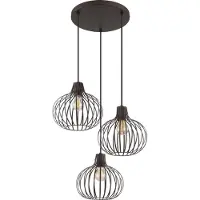 Globo Design hanglamp Mateo 3-lichts roest briun