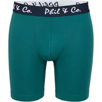 Phil&Co. Boxershorts ' Long Boxer ' turquoise