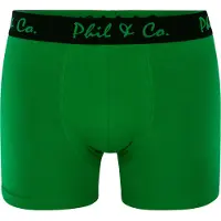 Phil&Co. Boxershorts groen / zwart