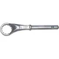 Padre ringsleutel 839, SW 50 mm, lengte 270 mm, CV-staal, gekarteld, twaalfkantig met speciaal profiel