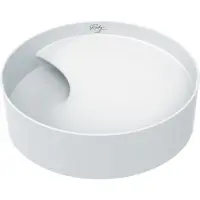 Boss & Wessing Waskom bws ruby fluire 40x11x40 cm glanzend wit