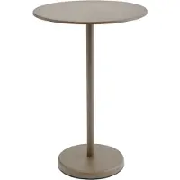 Muuto Linear Steel Café Tafel Taupe | Ø 70cm - H 105cm