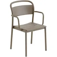Muuto Linear Steel Armchair Stoel Taupe