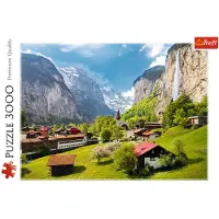 Trefl puzzel Lauterbrunnen Zwitserland - 3000 stukjes landschap.
