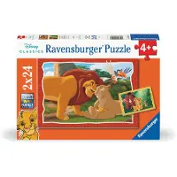 Ravensburger Puzzels 2x24 stukken: De Leeuwenkoning: Het verhaal van het leven