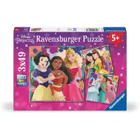 Ravensburger puzzel Disney Princess - Drie puzzels - 49 stukjes - kinderpuzzel