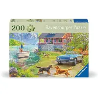 Ravensburger Feel Well - Zomermeerhuis - 200 Stukjes Puzzel | Dikkere Stukken, Groot Formaat, Inclusief Stand