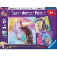 Ravensburger Kinderpuzzle 3x49 Teile - Unicorn Academy - Magie und Freundschaft